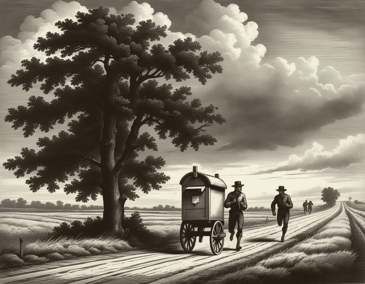 Engraved plate for The Two Couriers