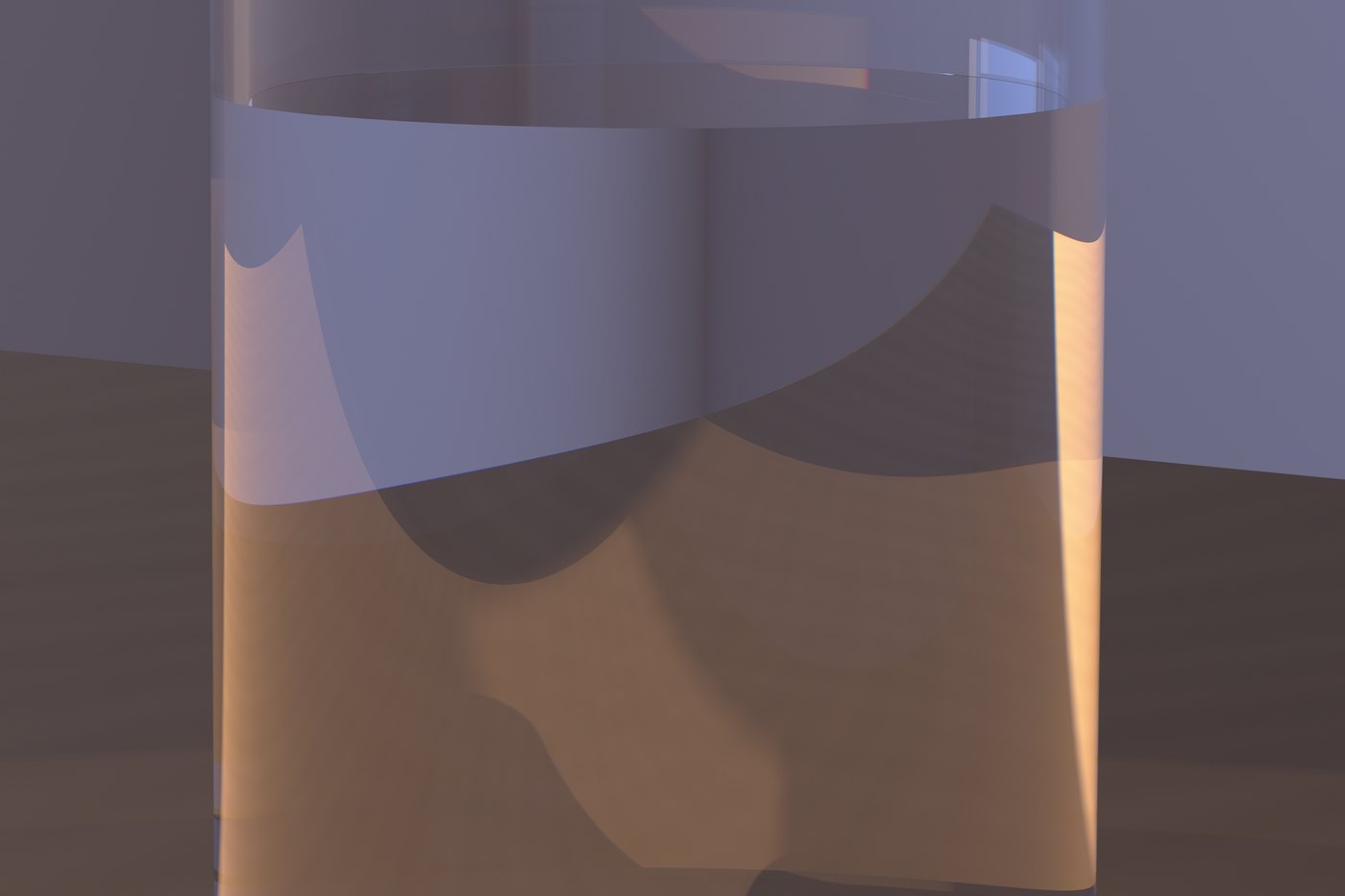 Close crop of the glass