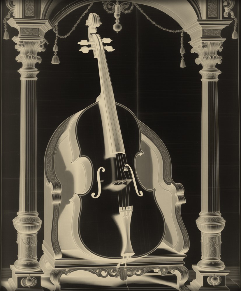 Engraving of a baryton