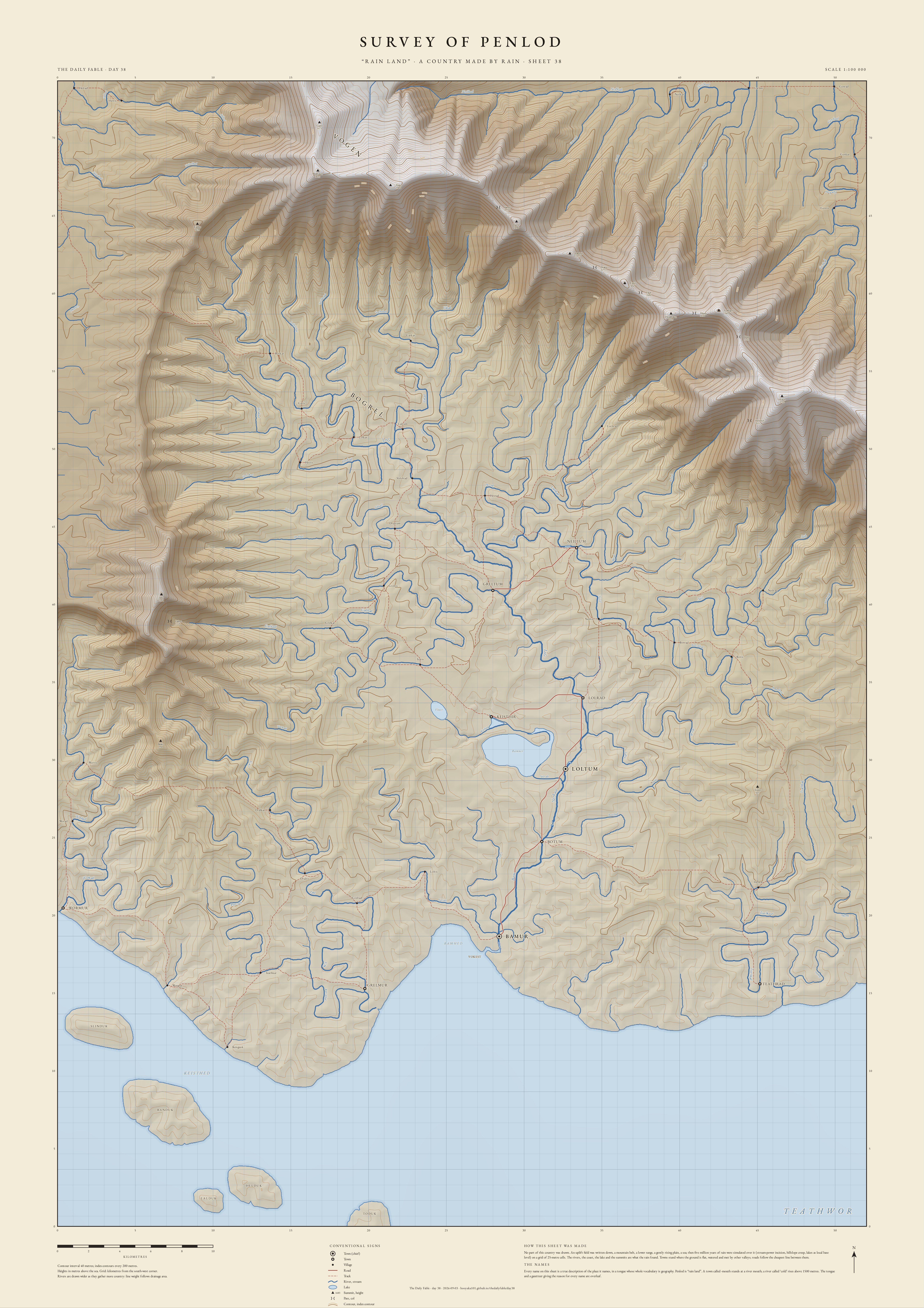 Survey of Penlod, sheet 38
