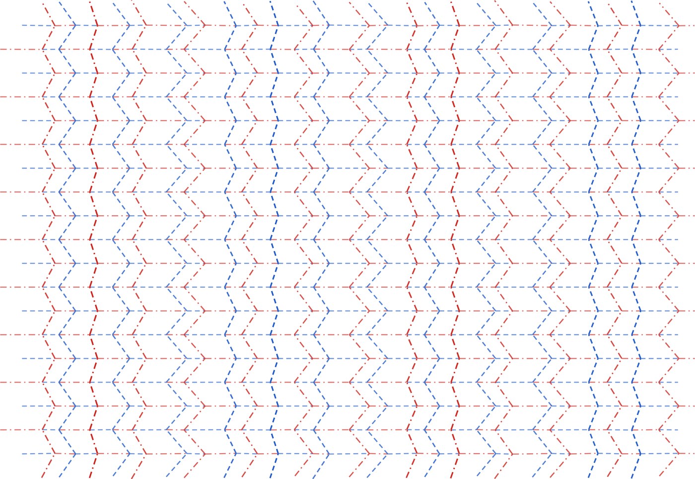 wave crease pattern