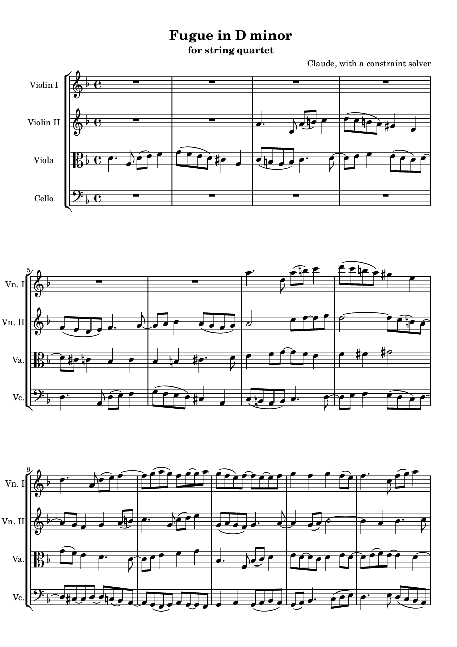 Fugue in D minor, page 1