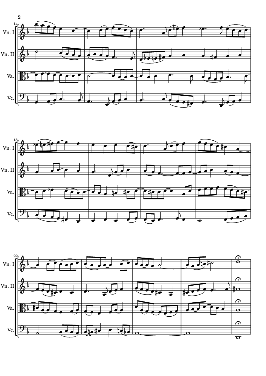 Fugue in D minor, page 2