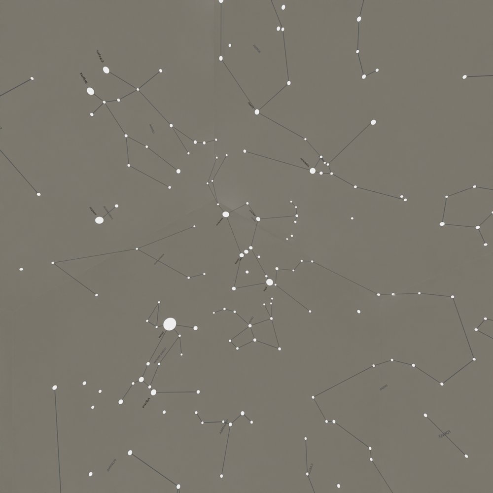 View from inside the folded paper globe looking at Orion